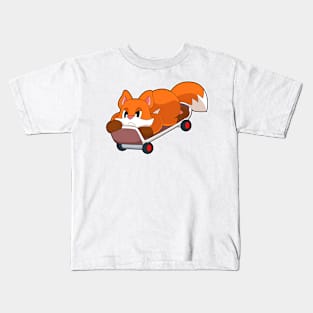 Fox Skater Skateboard Kids T-Shirt